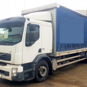 foto EUR5 Volvo 7.5m 19.5t lozko lowdeck-pryczep miachy FE320