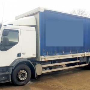 foto EUR5 Volvo 7.5m 19.5t lozko lowdeck-pryczep miachy FE320