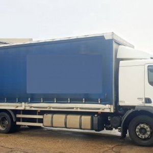 foto EUR5 Volvo 7.5m 19.5t lozko lowdeck-pryczep miachy FE320