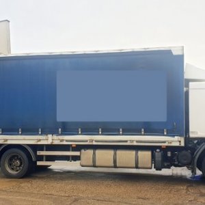 foto EUR5 Volvo 7.5m 19.5t lozko lowdeck-pryczep miachy FE320