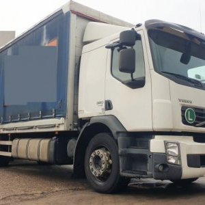 foto EUR5 Volvo 7.5m 19.5t lozko lowdeck-pryczep miachy FE320