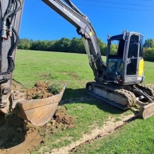 foto 5t Volvo ECR50 MŁOT+ SZCZYPCE 5lyzki mini koparka
